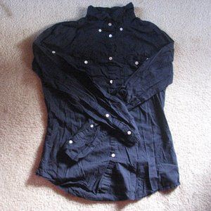 J. Crew Navy Blue, Button Up, Long Sleeve Shirt!